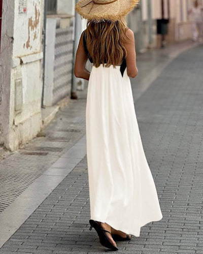 Camille | Elegant Cross Backless Dress