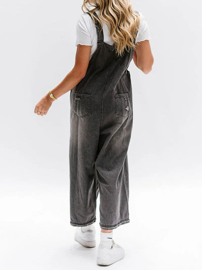 Rosemary | Loose Jeans Overalls