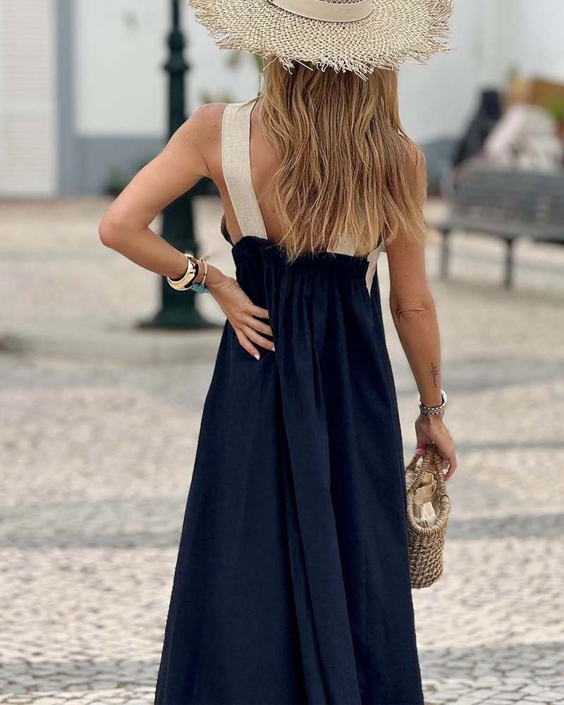 Camille | Elegant Cross Backless Dress