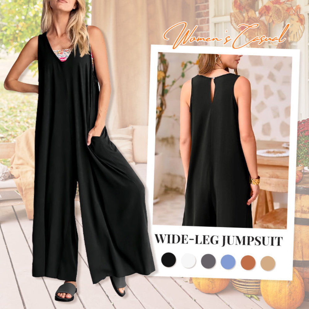 Andy - Classic V-Neck Jumpsuit