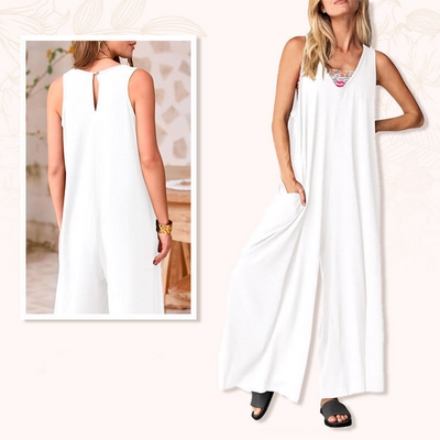 Andy - Classic V-Neck Jumpsuit