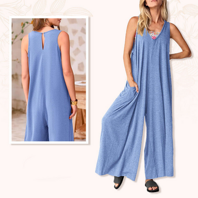 Andy - Classic V-Neck Jumpsuit