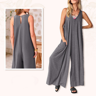 Andy - Classic V-Neck Jumpsuit