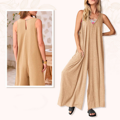 Andy - Classic V-Neck Jumpsuit