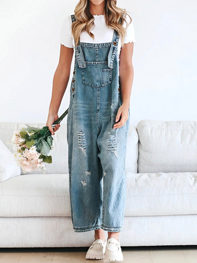 Rosemary | Loose Jeans Overalls