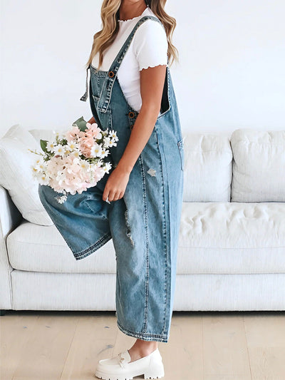 Rosemary | Loose Jeans Overalls