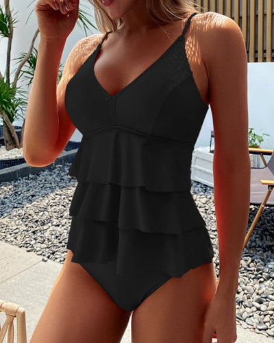 Mia | Ruched Split Tankini Set