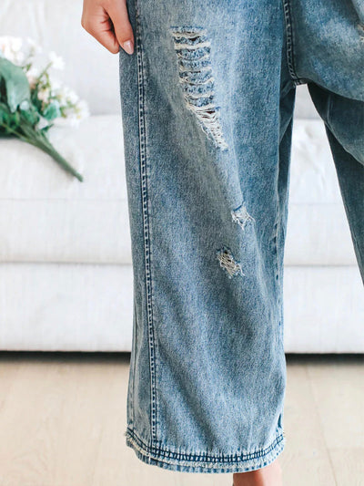 Rosemary | Loose Jeans Overalls