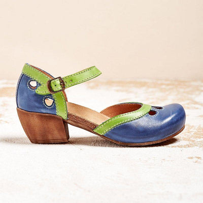 Amanda | Comfortable Low-Heeled Sandals