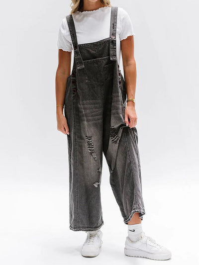 Rosemary | Loose Jeans Overalls