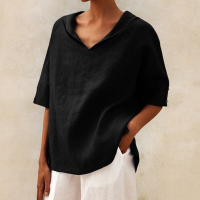 Jasmine | Women's V-Neck Casual Linen Shirt