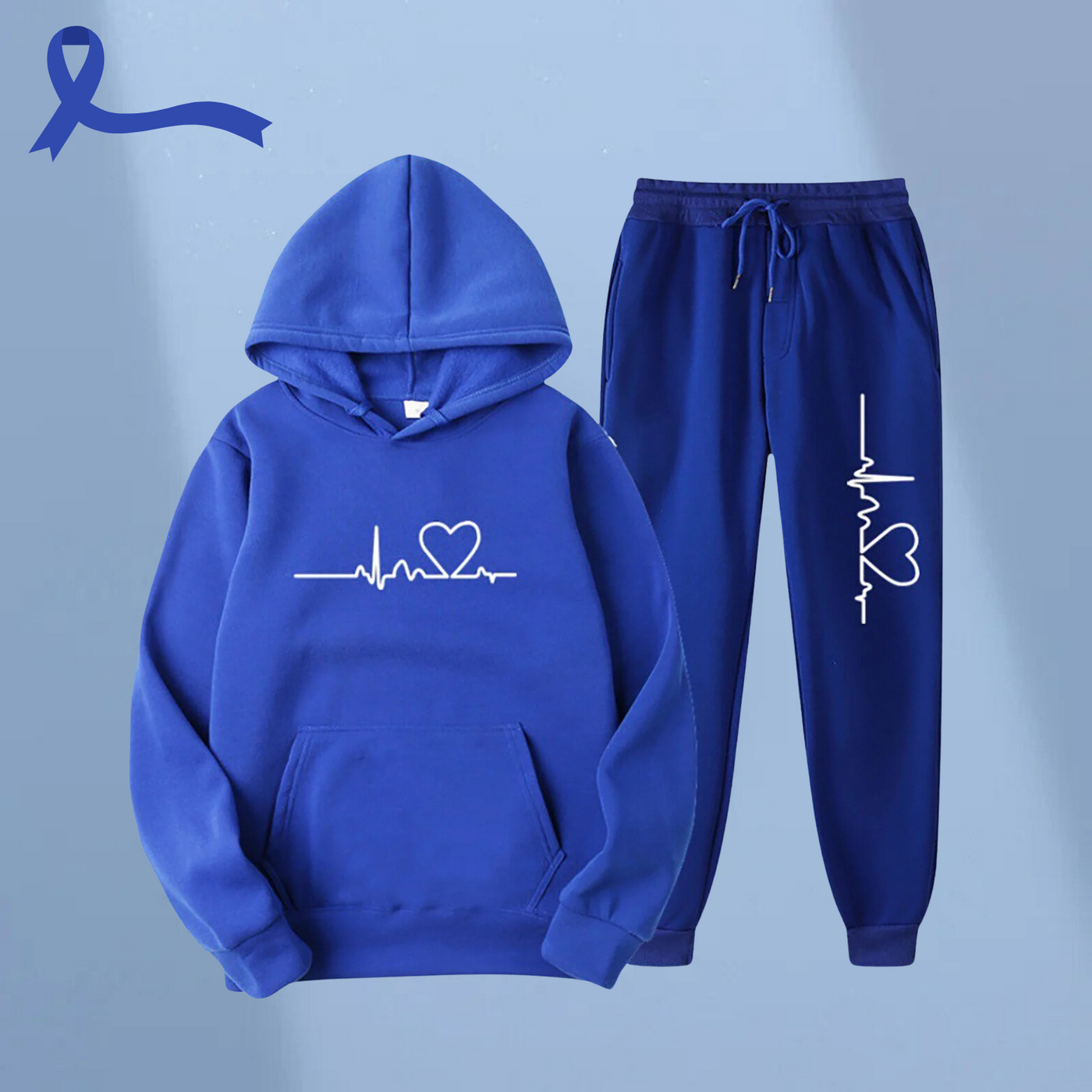 Blue Heartbeat Tracksuit - Together Against Prostate Cancer