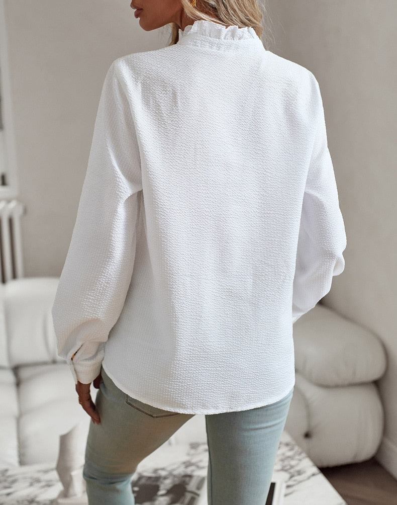 Iris | Ruffled Blouse