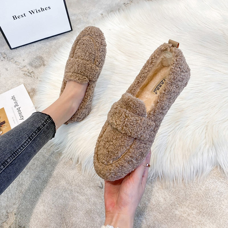 Mia | Teddy Loafers with Non-Slip Sole