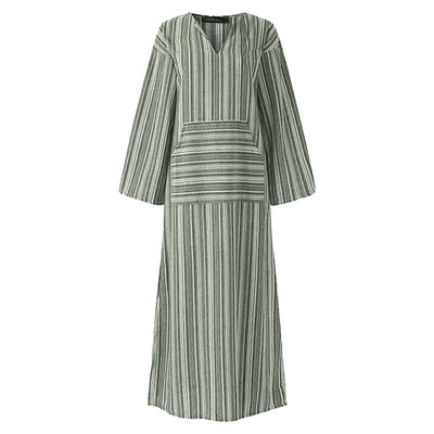 Selene | Vintage Stripe Maxi Dress