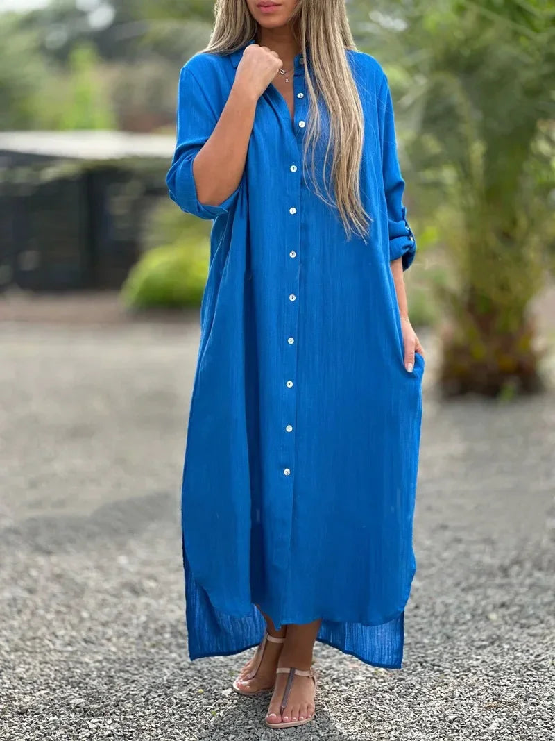 Evelyn | Stylish Casual Shirt Dress