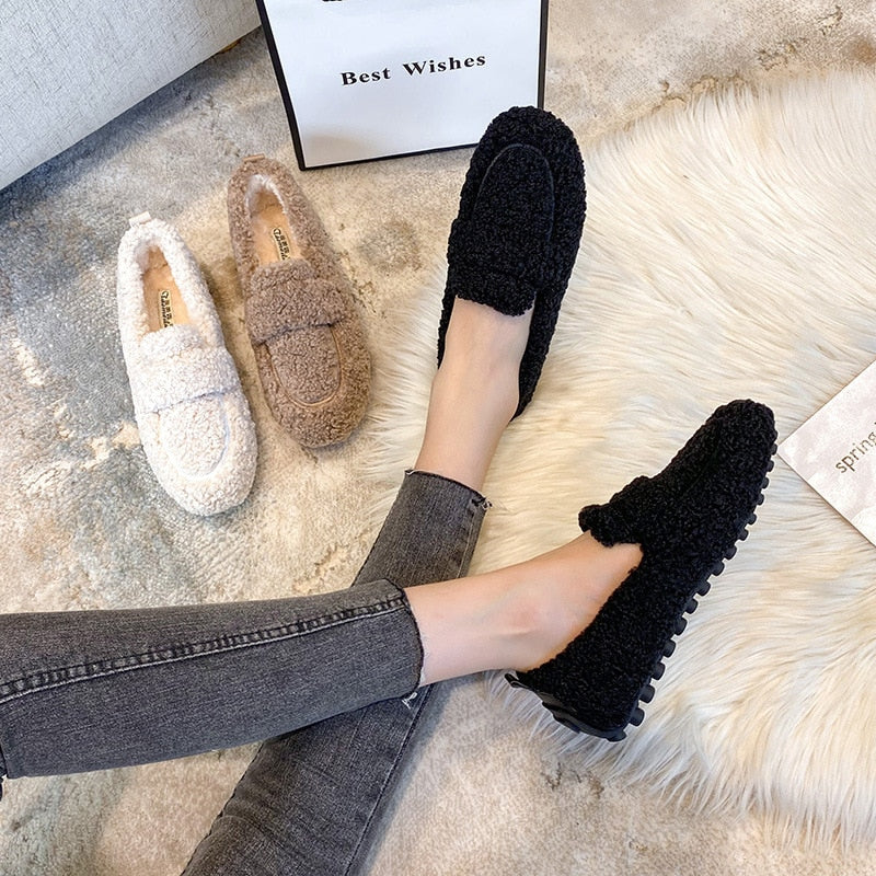 Mia | Teddy Loafers with Non-Slip Sole