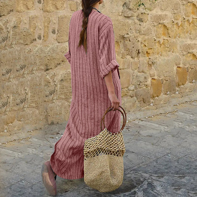 Selene | Vintage Stripe Maxi Dress