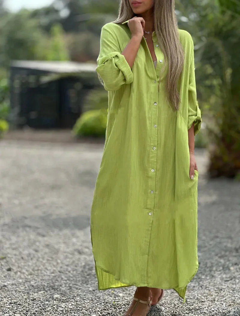 Evelyn | Stylish Casual Shirt Dress