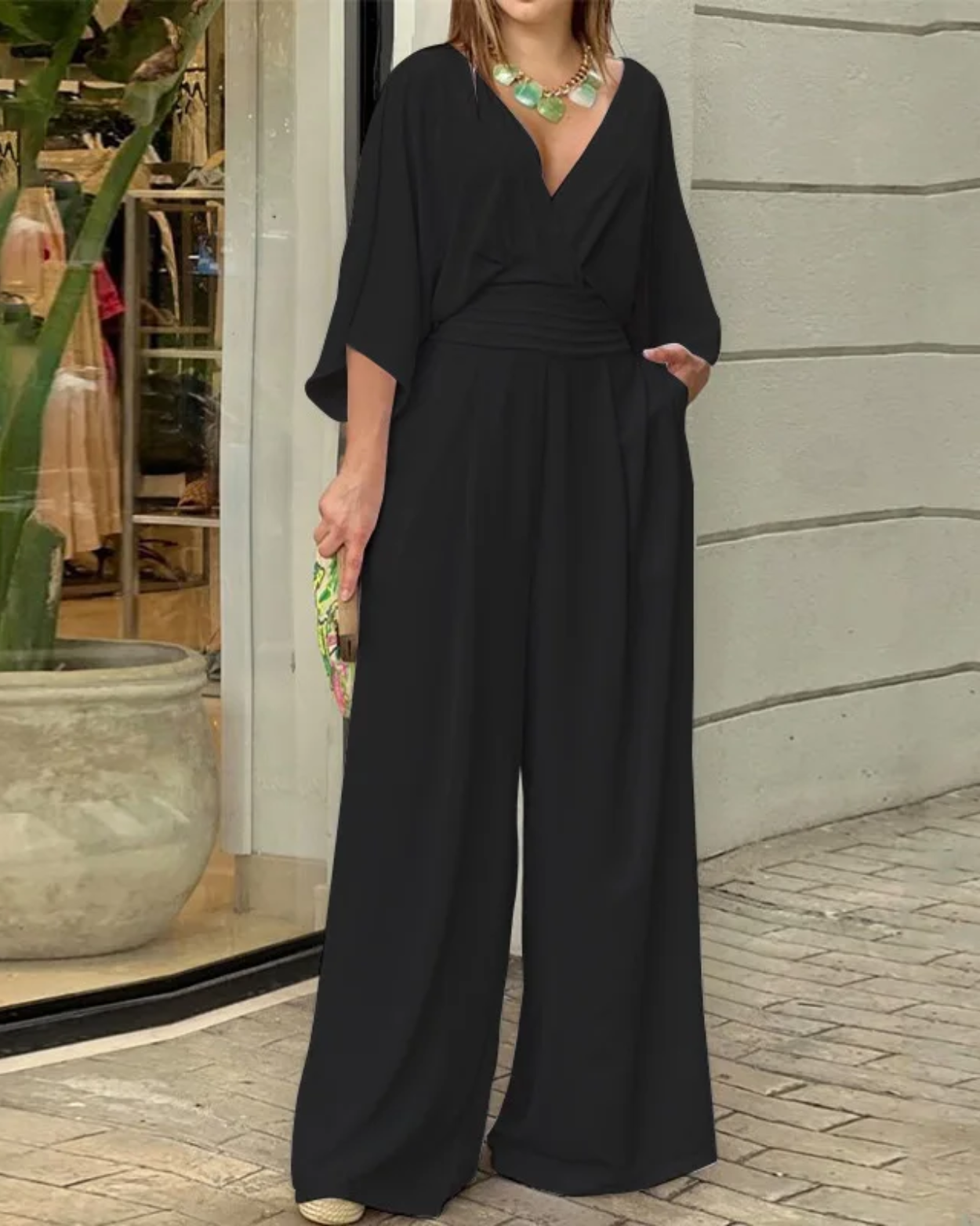 Olivia | Classy loose-fit jumpsuit