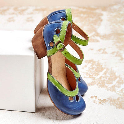 Amanda | Comfortable Low-Heeled Sandals