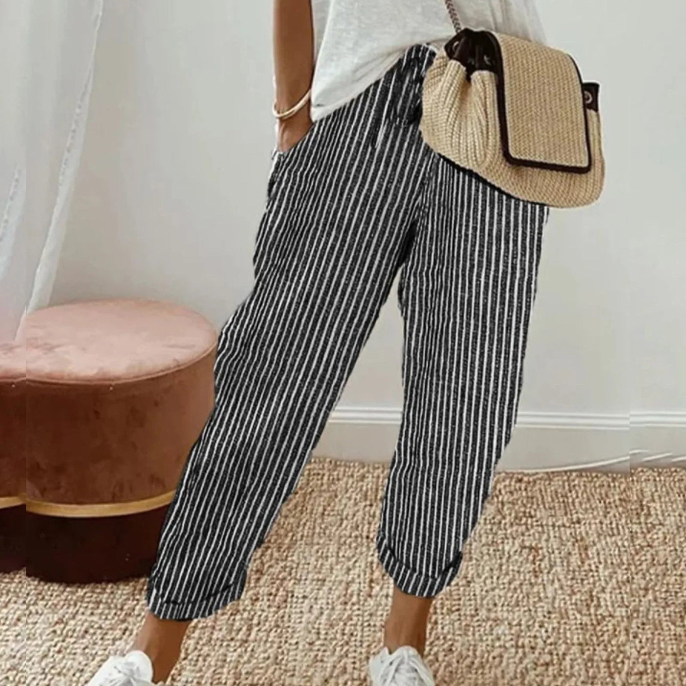 Hazel | Casual Linen Trousers