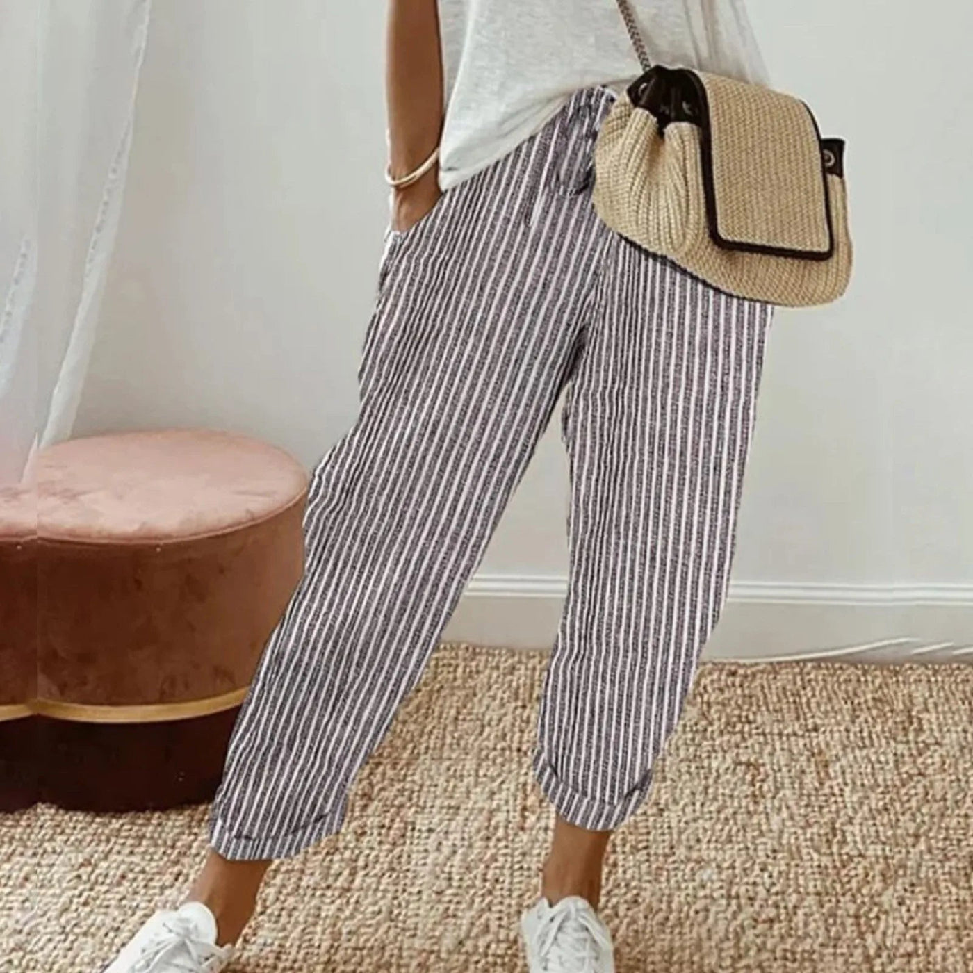 Hazel | Casual Linen Trousers