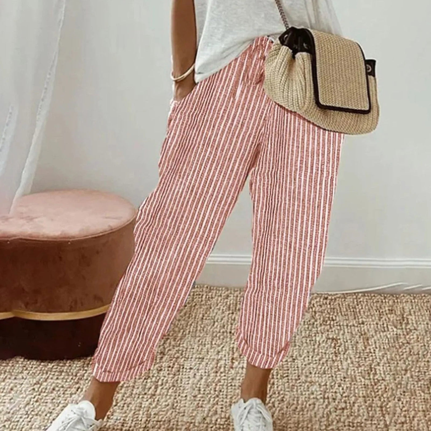 Hazel | Casual Linen Trousers