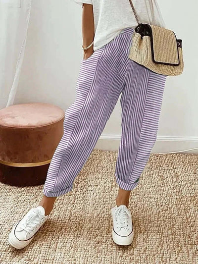 Nina | Striped Trousers