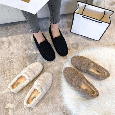 Mia | Teddy Loafers with Non-Slip Sole