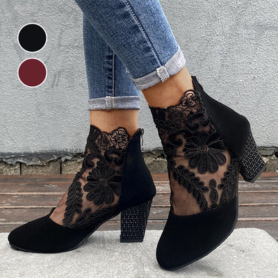 Amber | Elegant Lace High Heels