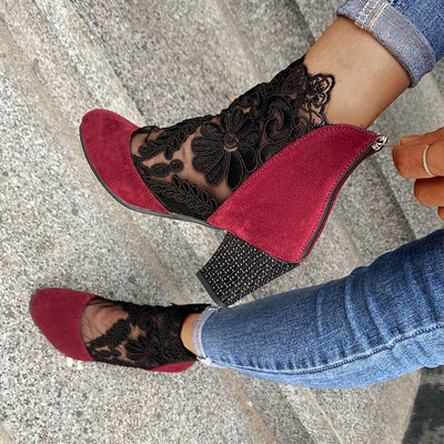 Amber | Elegant Lace High Heels